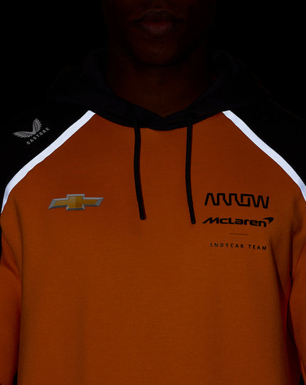 Official Unisex Arrow McLaren IndyCar Team Hoodie - Papaya/Phantom