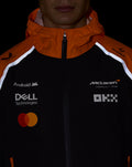 Official Unisex McLaren Formula 1 Team Waterproof Rain Jacket - Phantom/Papaya