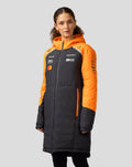 Official Unisex McLaren Formula 1 Team Longline Padded Jacket - Phantom/Papaya