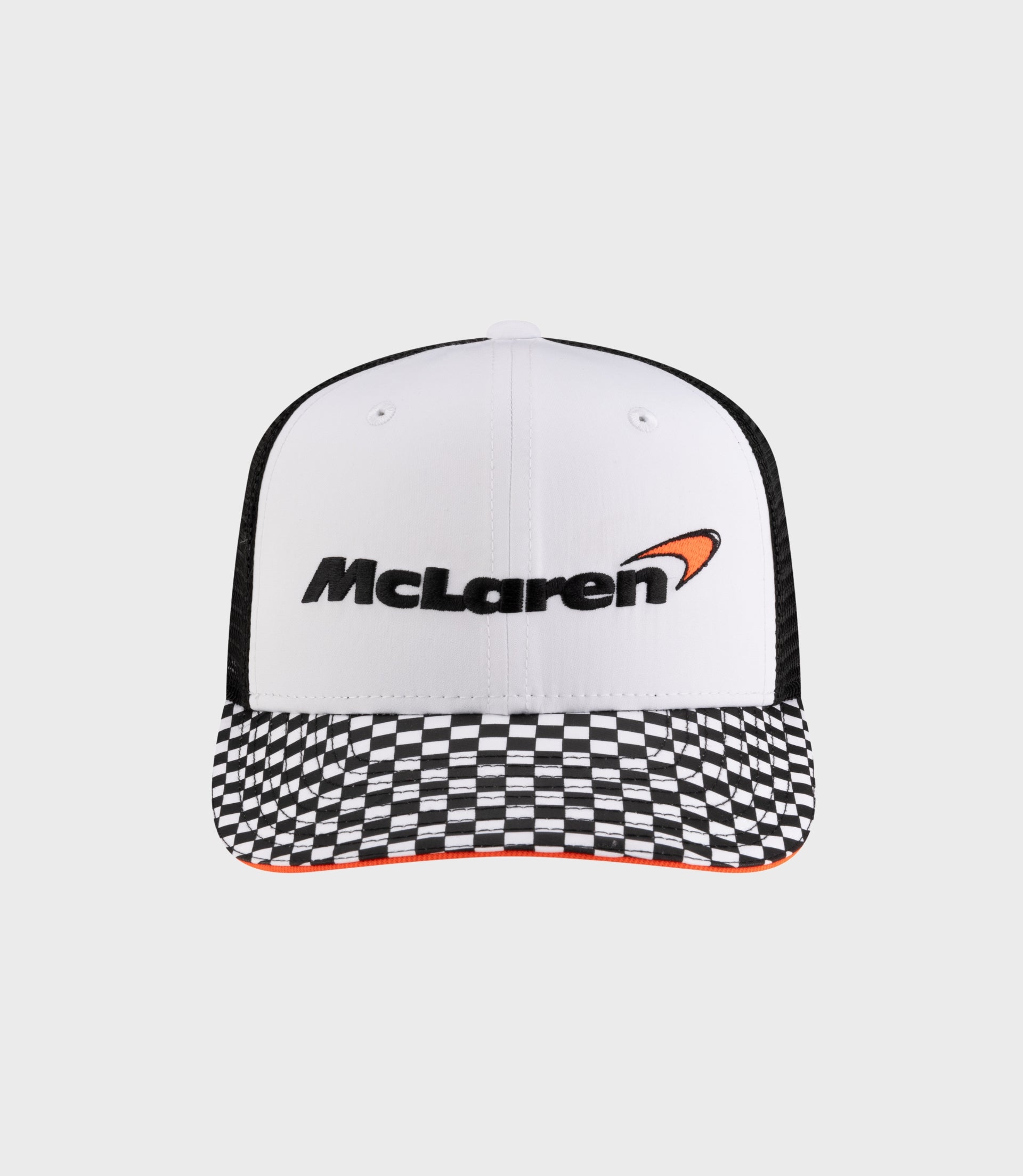 New Era x McLaren Checkered Visor 9Fifty® Pre-Curved Cap - White