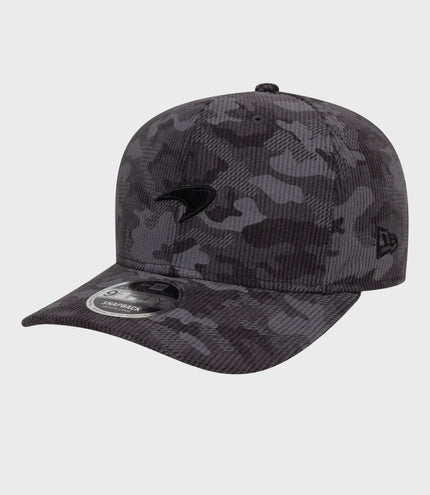 New Era x McLaren Cord Camo 9Fifty® Curved Cap - Black