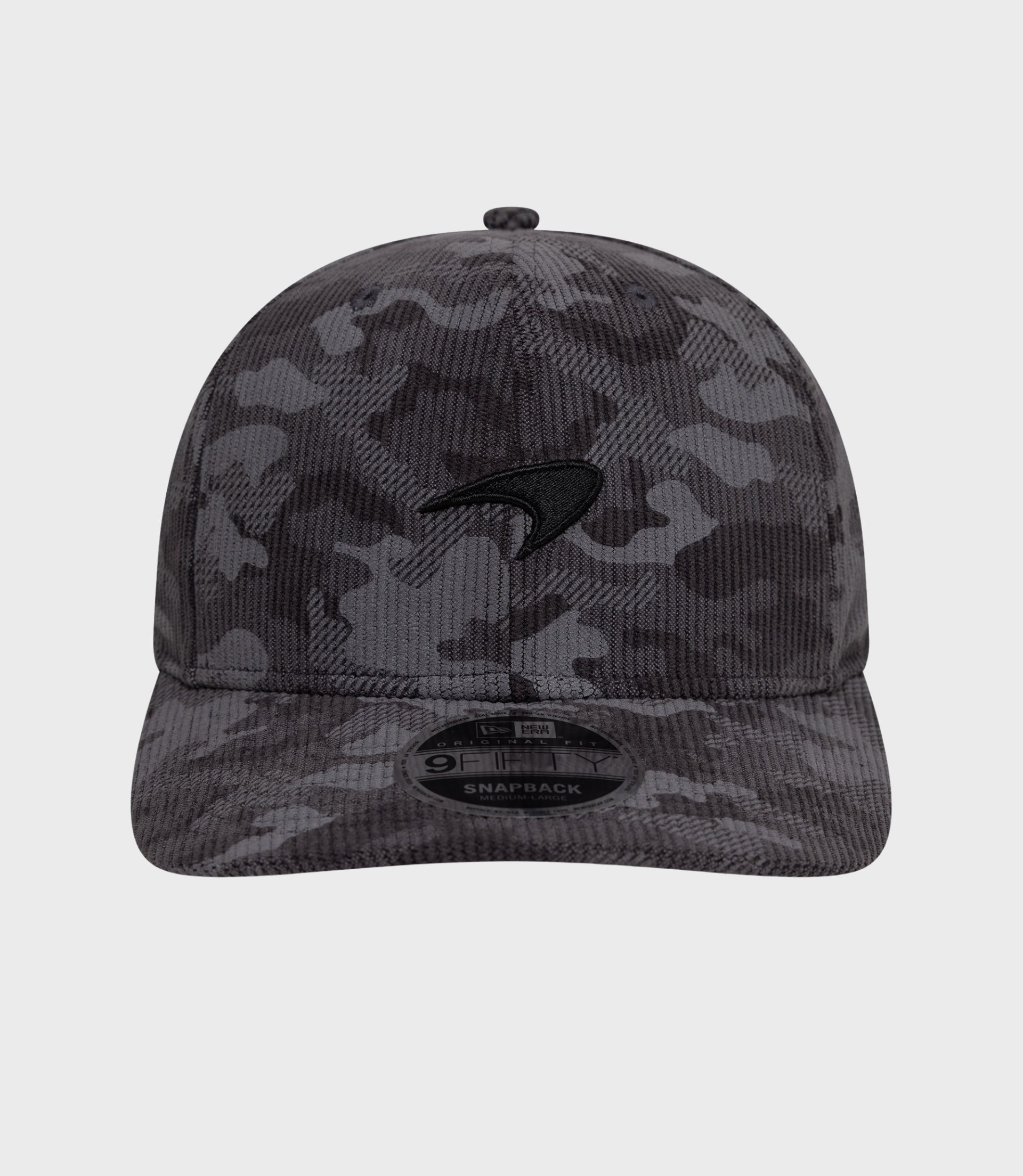 New Era x McLaren Cord Camo 9Fifty® Curved Cap - Black