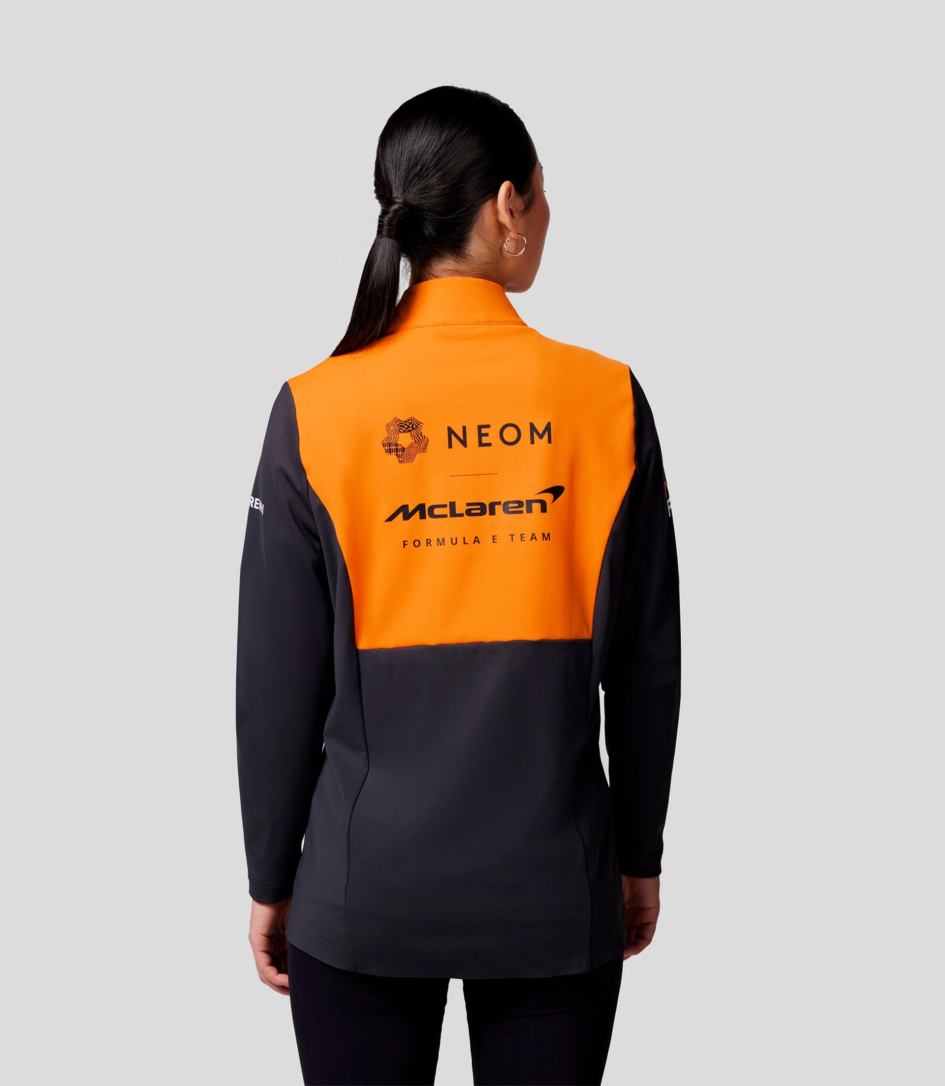 Womens Official Teamwear Quarter Zip Top Neom McLaren Formula E